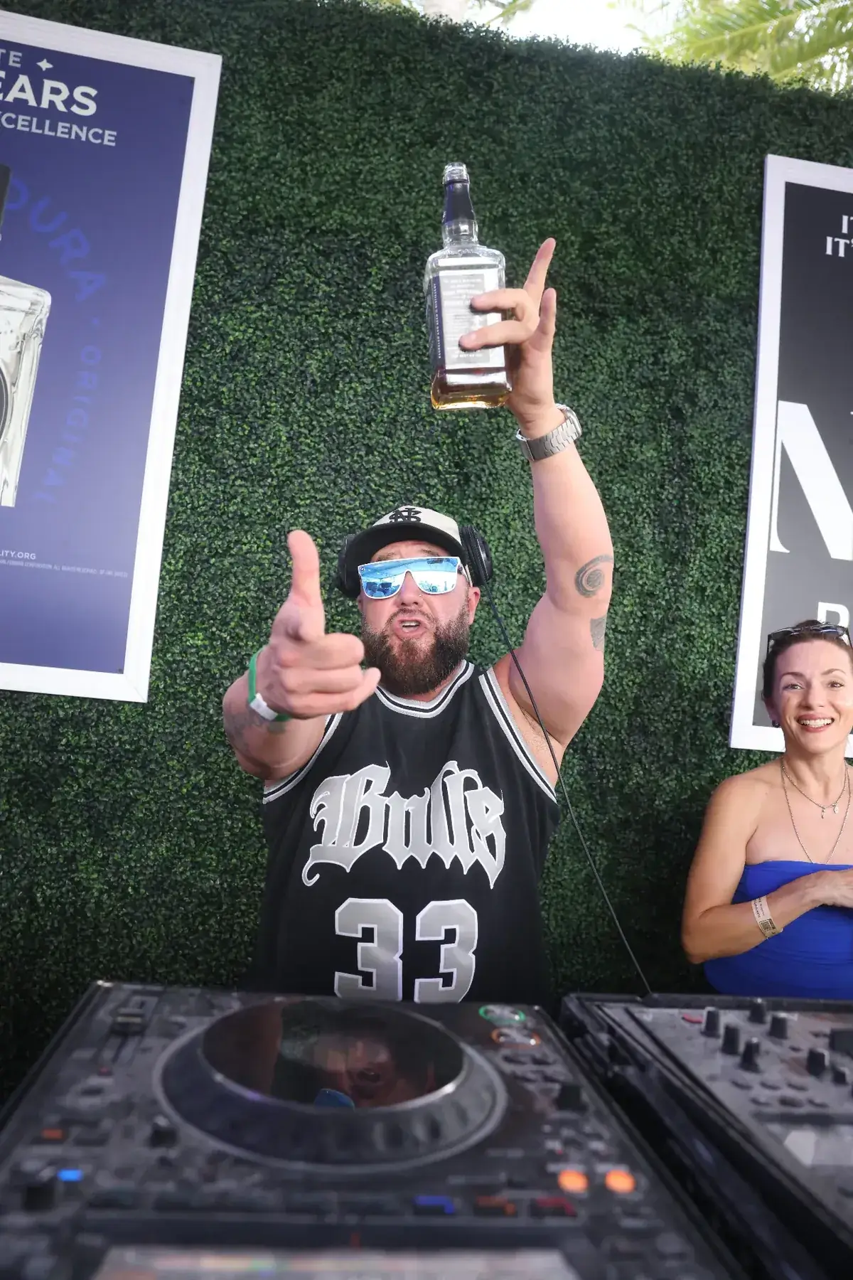 DJ playing on the festival stage